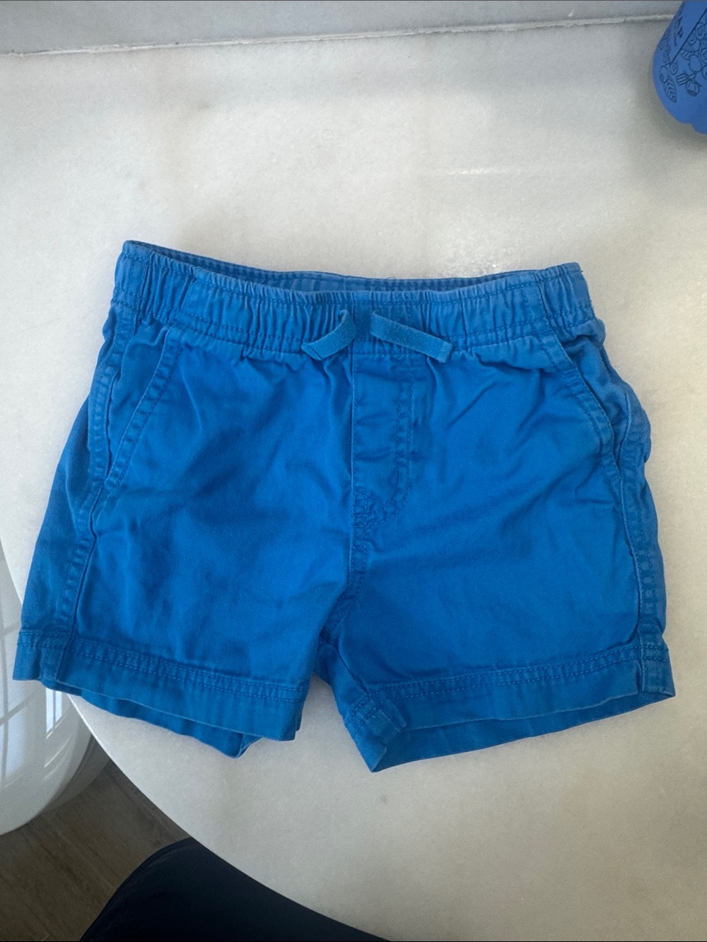 Tea Collection Cobalt Blue Elastic-Waist Play Shorts